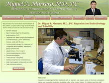 Tablet Screenshot of drmarrero.com